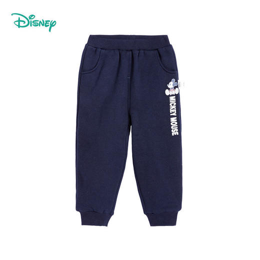 迪士尼童装男童秋装长裤新款加绒儿童休闲裤中小童运动裤子213K1192 商品图4