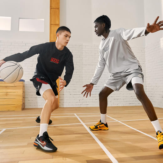 UZIS 运动长袖投篮服男士圆领T恤篮球训练服宽松速干健身服[勋章] 商品图3