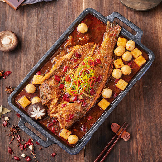 谷言蜀山烤鱼703g*2袋罗非鱼香辣味方便快捷加热即食 商品图2