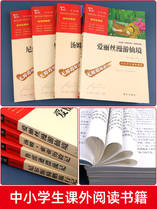 鲁滨逊漂流记六年级下册必读的课外书原著老师推荐书目爱丽丝梦游仙境漫游奇尼尔斯骑鹅旅行记汤姆索亚历险记全套快乐读书吧 商品图1