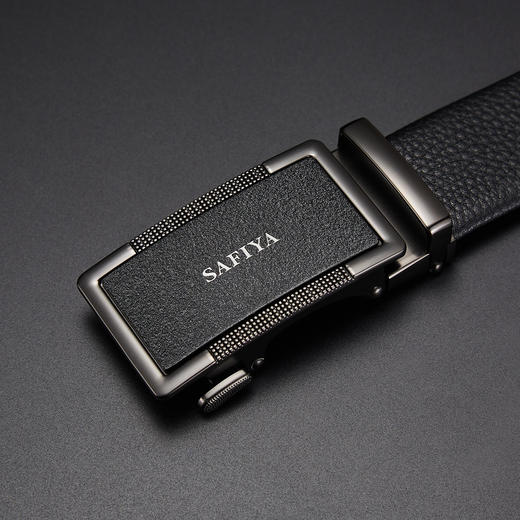 Safiya/索菲娅 头层牛皮2023新款男士自动扣皮带时尚休闲裤腰带SF506017Y 商品图5