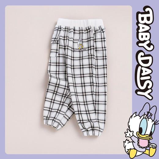 迪士尼童装女童格子裤春秋新款中小童韩版休闲宽松薄款长裤221K1256 商品图2