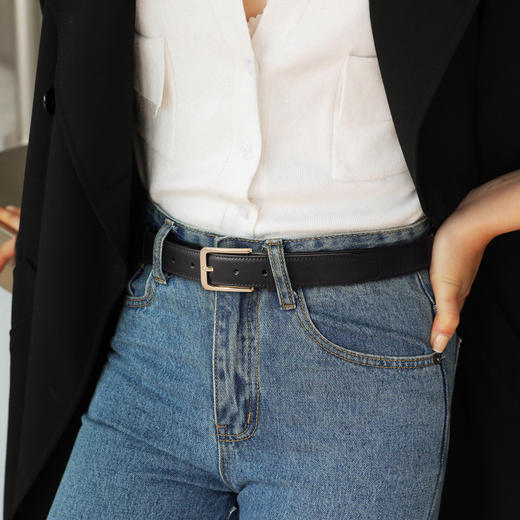 Safiya/索菲娅 时尚装饰百搭皮带针扣女士宽腰带女牛仔裤皮带女皮带SF505007Y 商品图1
