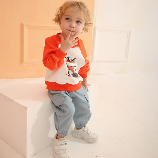 【专用清仓】龙之涵全棉贡缎工装裤小童韩版长裤男女 商品图1