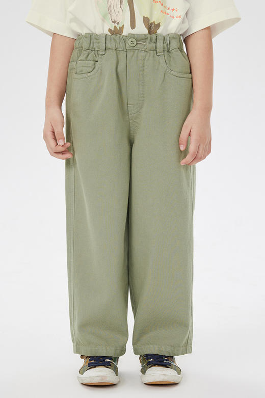 jnby  23年春款  真丝直筒牛仔长裤  1N3E13800 商品图0