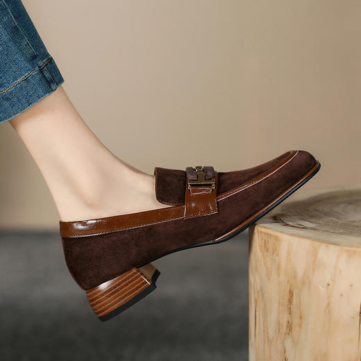 春季新款，羊反绒猪里皮乐福鞋KMQ-1016-2 商品图5