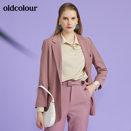 oldcolour欧珂春新款西装外套纯色修身外套女O11048106 商品图3