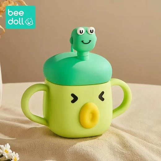 beedoll牛奶杯高硼硅儿童带刻度防摔吸管杯喝泡奶粉杯子微波炉可加热宝宝高颜值玻璃杯 商品图7