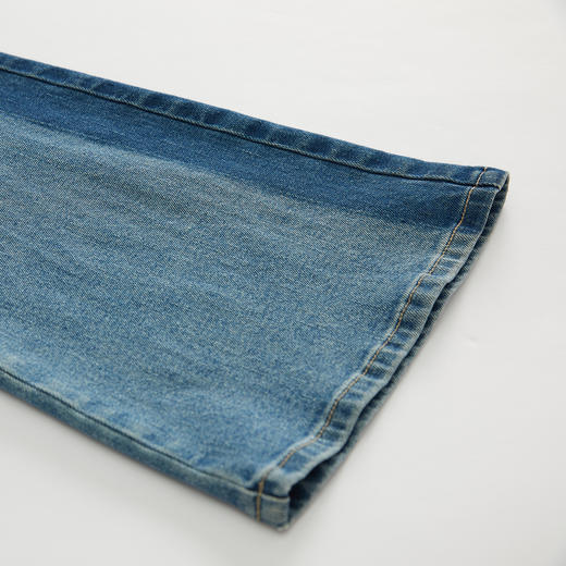 谜底牛仔喇叭裤长裤女2023春季新款复古高腰微喇牛仔裤231MK0037 商品图3