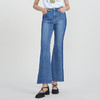 谜底牛仔喇叭裤长裤女2023春季新款复古高腰微喇牛仔裤231MK0037 商品缩略图0
