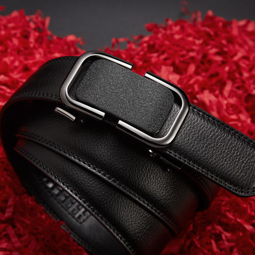 Safiya/索菲娅 二层牛皮2023新款男士皮带自动扣腰带简约百搭腰带SF500020Y 商品图0
