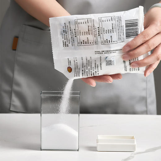 「一套4个装！轻简主义」调料盒组合套装 家用厨房用品盐糖味精四格收纳多格调味罐调味盒 商品图2