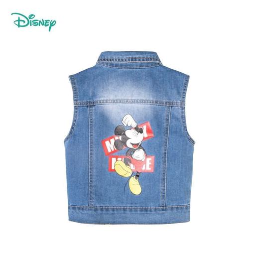 迪士尼童装男童牛仔背心外穿春秋新款男生马甲韩版帅气马夹翻领211S1461 商品图6