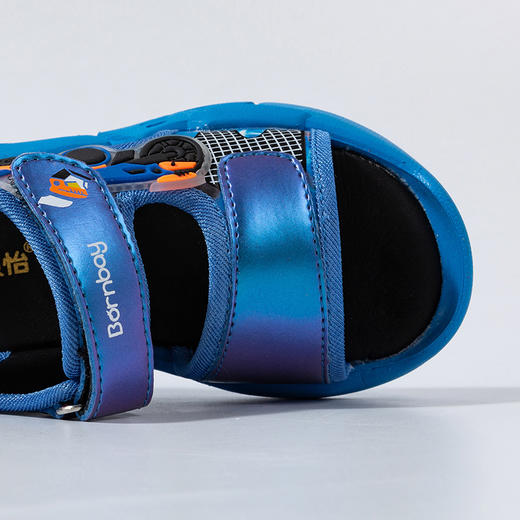 贝贝怡童鞋2022夏季男童凉鞋小童宝宝儿童凉鞋防滑魔术贴沙滩鞋潮 商品图8