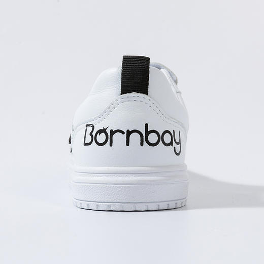 贝贝怡秋季男童运动鞋子儿童小白鞋女童休闲白色小学生板鞋223X399 商品图6