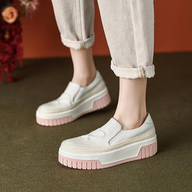 春季新款，编织松糕一脚蹬厚底鞋TYM-6130