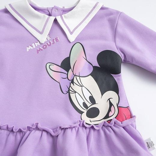 迪士尼童装儿童连衣裙春秋新品女童海军风领子卫衣裙中长裙221Q770 商品图8