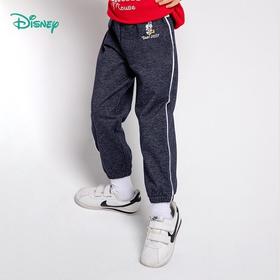 迪士尼童装儿童仿牛仔长裤春秋新款女童纯色裤子舒适百搭柔软潮221K1253