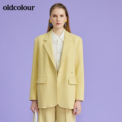 oldcolour欧珂春秋新款纯色时尚气质百搭显白西装外套女O11048109 商品图4