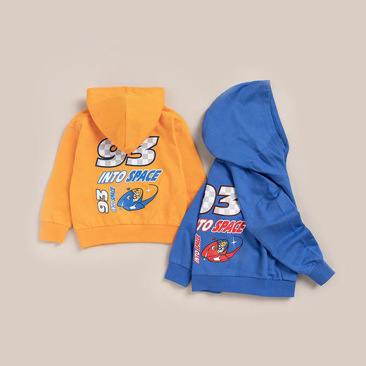 贝贝怡童装男童宝宝连帽套头卫衣洋气时尚新款透气亲肤儿童上衣 商品图5