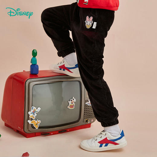 迪士尼童装女童裤子宝宝儿童长裤秋季新款中小童灯芯绒休闲213K1197 商品图2