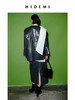 HIDEMI 特殊蜥蜴压纹V领宽肩大廓形极简西装 商品缩略图12