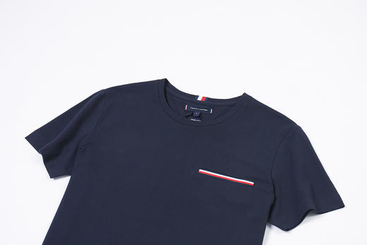 织带口袋 珠地网眼棉微弹圆领短袖T恤 T-1190 商品图11