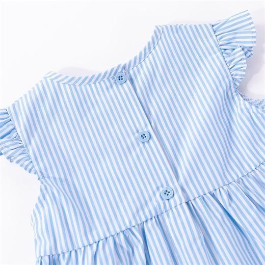 迪士尼童装 儿童套装女童洋气婴儿短袖宝宝新款条纹无袖清凉212T1252 商品图6