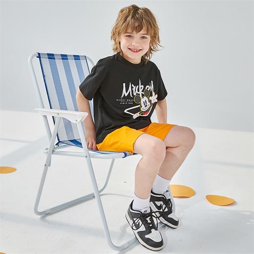 迪士尼童装 男童短袖套装夏季新款男孩运动帅气儿童两件套装222T1383 商品图7