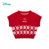 迪士尼童装 宝宝马甲女童小童背心儿童春秋卡通保暖针织毛衣新年221S1677 商品缩略图9