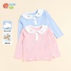 贝贝怡秋季新品女童纯色长袖T恤甜美小女孩淑女风上衣纯棉223S3044 商品缩略图13