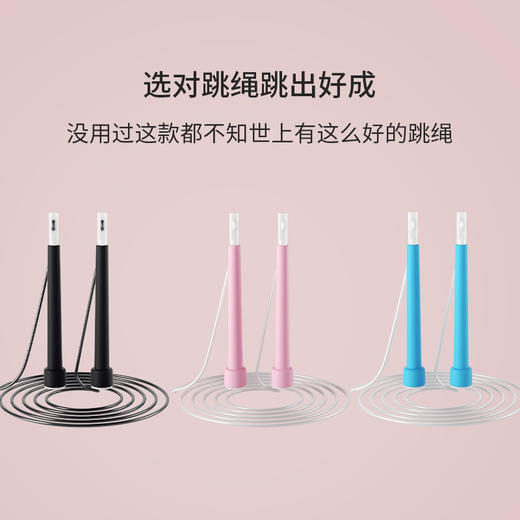 【1分钟200下！真正的竞速跳绳】专为儿童和初学者打造，儿童大人两用！成人钢丝绳中小学生体育考试专业健身锻炼负重竞速跳绳特价清仓 商品图1