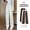 「4款配色！欧棉绒阔腿裤」春季宽松针织阔腿裤 2023年新款休闲裤高腰垂感直筒女裤拖地欧棉绒下装 商品缩略图0