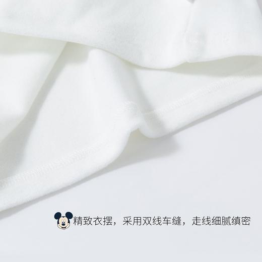 迪士尼童装儿童半高领长袖T恤男女童保暖打底衫纯色韩版卡通上衣223S1737 商品图6