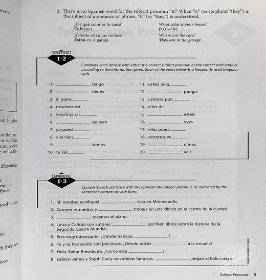 【中商原版】Practice Makes Perfect: Spanish Pronouns and Prepositions, Premium Fourth Edition熟能生巧：西班牙语代词和介 商品图5