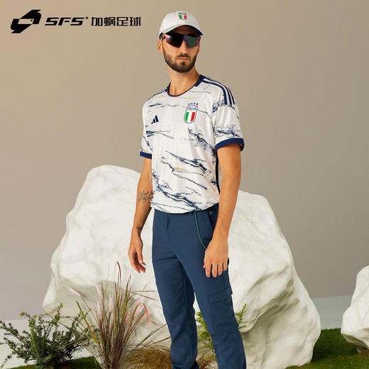 【送球员印号】SFS阿迪达斯 2023意大利客场球迷版球衣巴乔巴雷拉足球服HS9896 商品图2