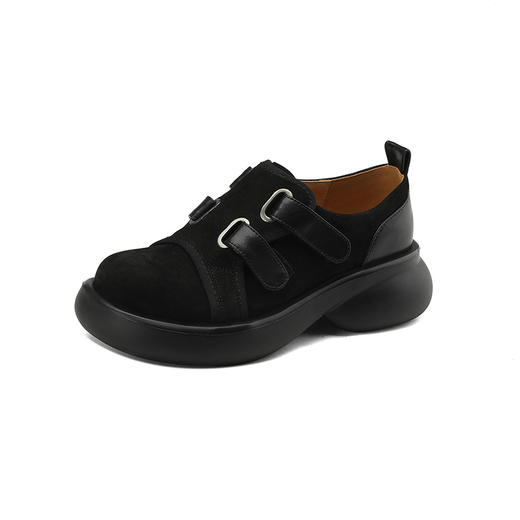 时尚百搭，头层牛巴戈+牛皮厚底单鞋MDY-C235-15 商品图12