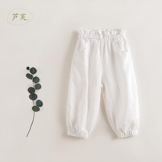 【马克珍妮 芦芙】夏装新款 女童100%天然亚麻灯笼裤230230 商品图2