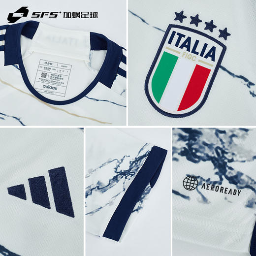 【送球员印号】SFS阿迪达斯 2023意大利客场球迷版球衣巴乔巴雷拉足球服HS9896 商品图3