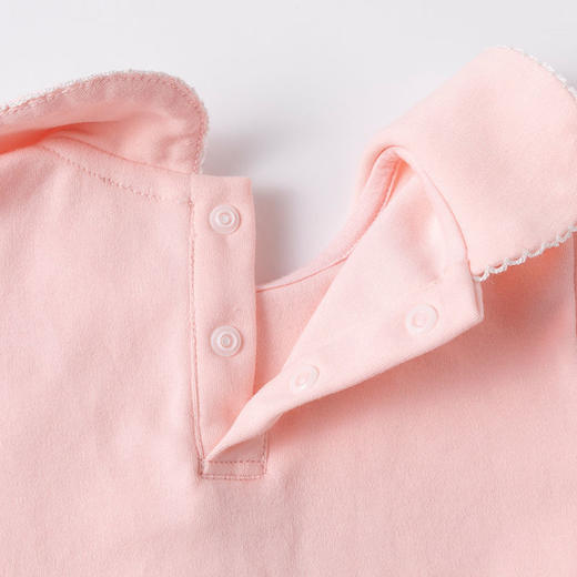 迪士尼童装 女童新款秋装T恤儿童宝宝长袖洋气娃娃领上衣打底213S1536 商品图7