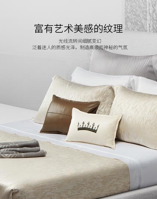 【6F】ROYALCOVER/罗卡芙140支套件长绒棉色织提花四件套 马略卡-浅香槟 商品图2