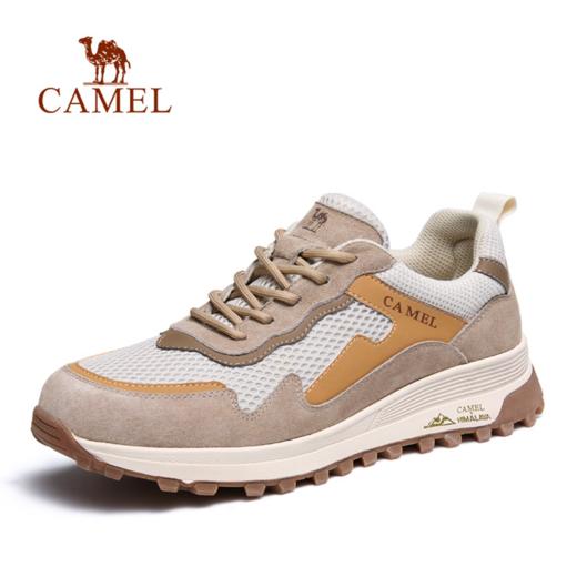 骆驼男鞋2024春季新款时尚休闲运动鞋透气网面增高工装鞋男低帮 G13S076152 商品图0