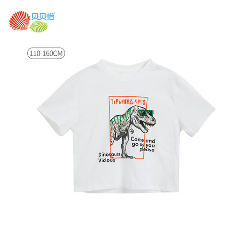 贝贝怡儿童T恤短袖男童装夏季2022新品卡通印花上衣衣服休闲薄款 商品图4