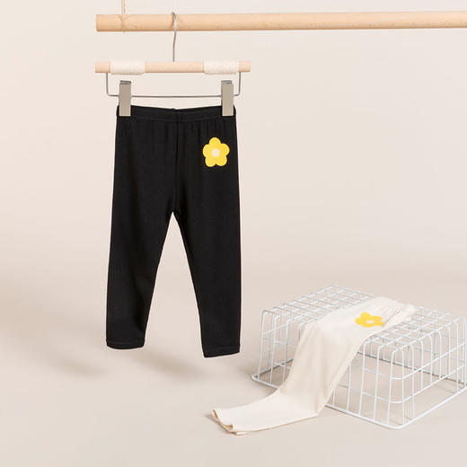 贝贝怡女童打底裤经典款小雏菊个性女宝宝修身长裤可爱柔软百搭 商品图2