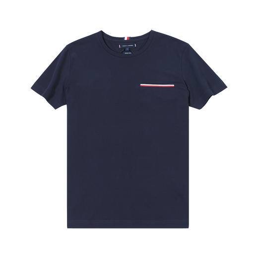 织带口袋 珠地网眼棉微弹圆领短袖T恤 T-1190 商品图10