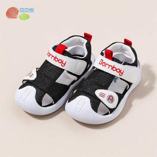 贝贝怡婴儿透气网布凉鞋夏季新款软底学步鞋男女宝宝防撞软底鞋子 商品图3