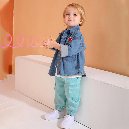 【专用清仓】龙之涵全棉贡缎工装裤小童韩版长裤男女 商品图8