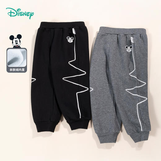 迪士尼童装男童裤子玩酷米奇时尚休闲长裤舒适百搭214DK0174 商品图0