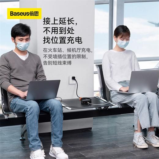 倍思 迷你旅行插线板 1AC 1.0米电源线 中规 商品图2