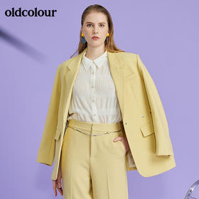 oldcolour欧珂春秋新款纯色时尚气质百搭显白西装外套女O11048109